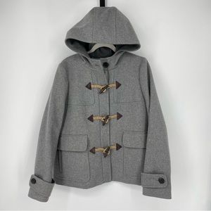 Beautiful Jcrew Classic Duffel Coat with Toggles- Gray- Sz 12